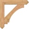 Ekena Millwork Imperial Arts and Crafts Smooth Bracket w/ Offset Brace, Western Red Cedar, 7 1/2"W x 38"D x 38"H BKT0806X38X38IMP03SWR - alternate 3